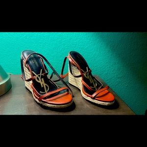 YSL wedged espadrilles,